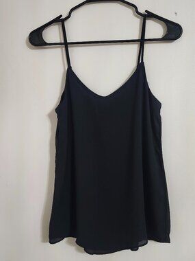 Black Flowy Cami Tank Top | Size XS